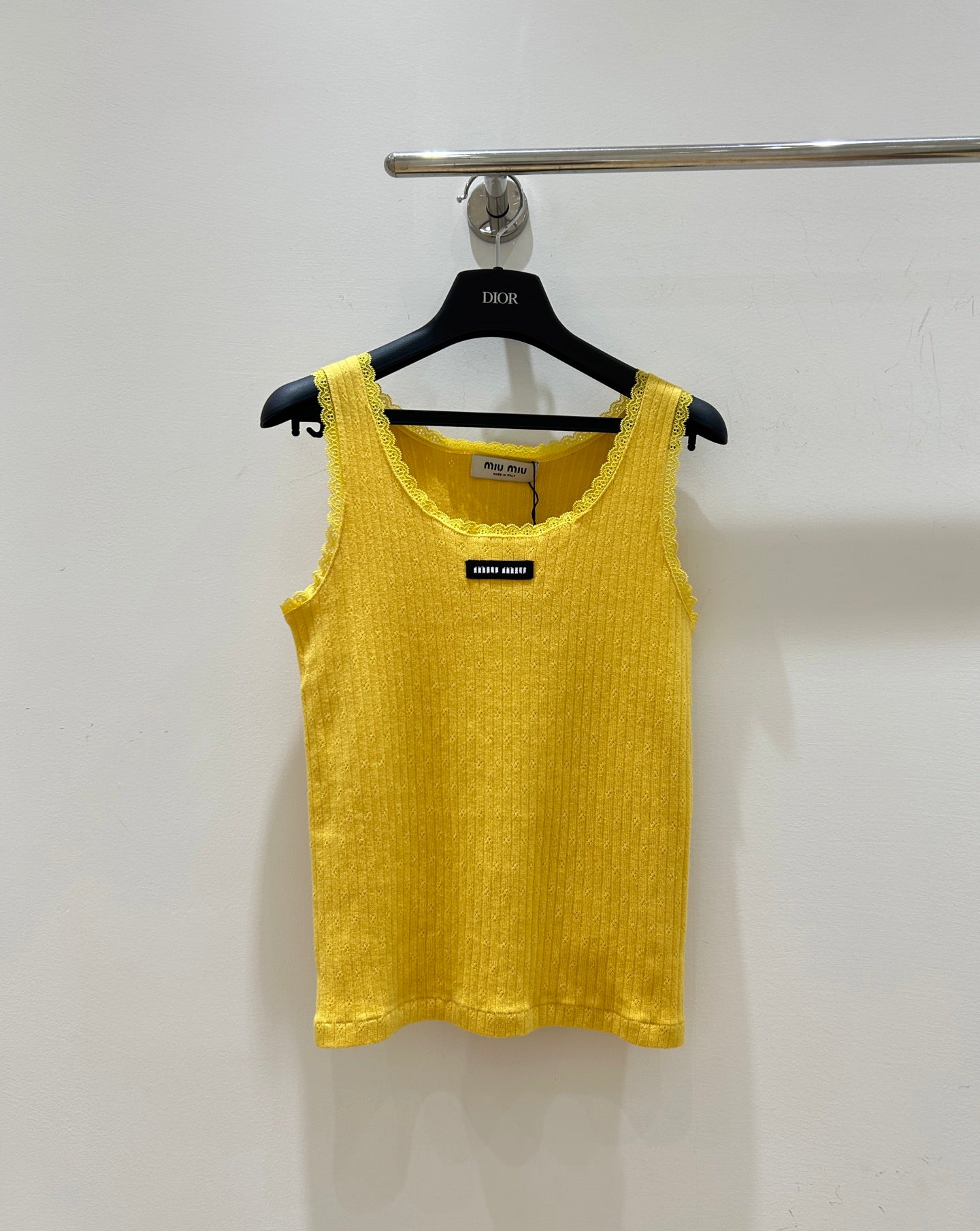 Miu Miu Short-sleeved Top in Cotton 221237