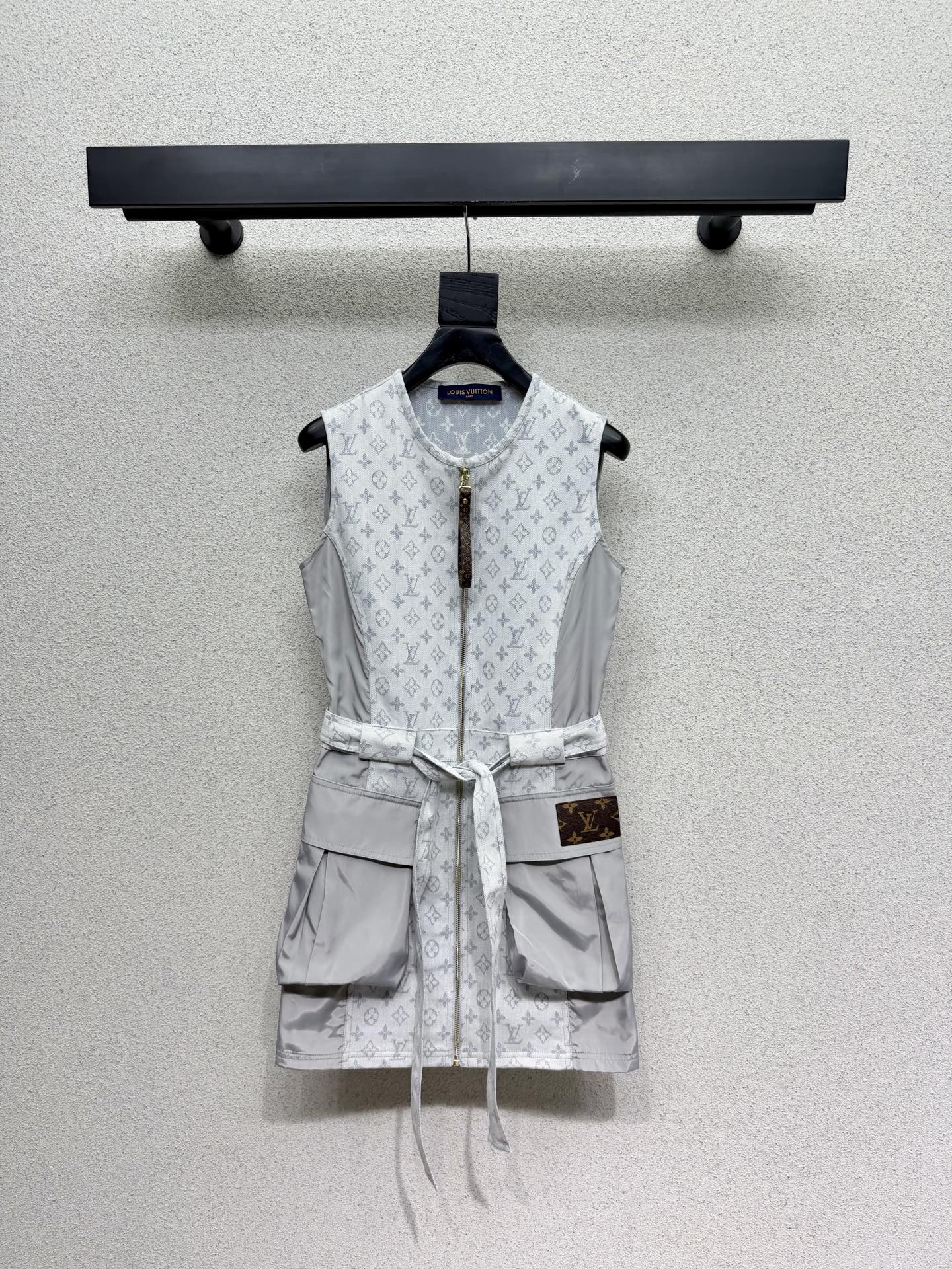 LV Monogram Sleeveless Dress in Cotton 382393