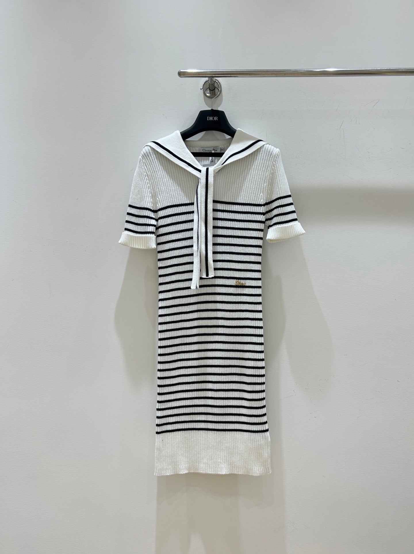 CD 2026 Stripes Knit Dress Cotton 479365