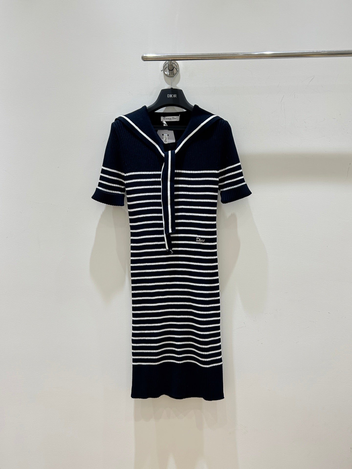 CD 2026 Stripes Knit Dress Cotton 479365