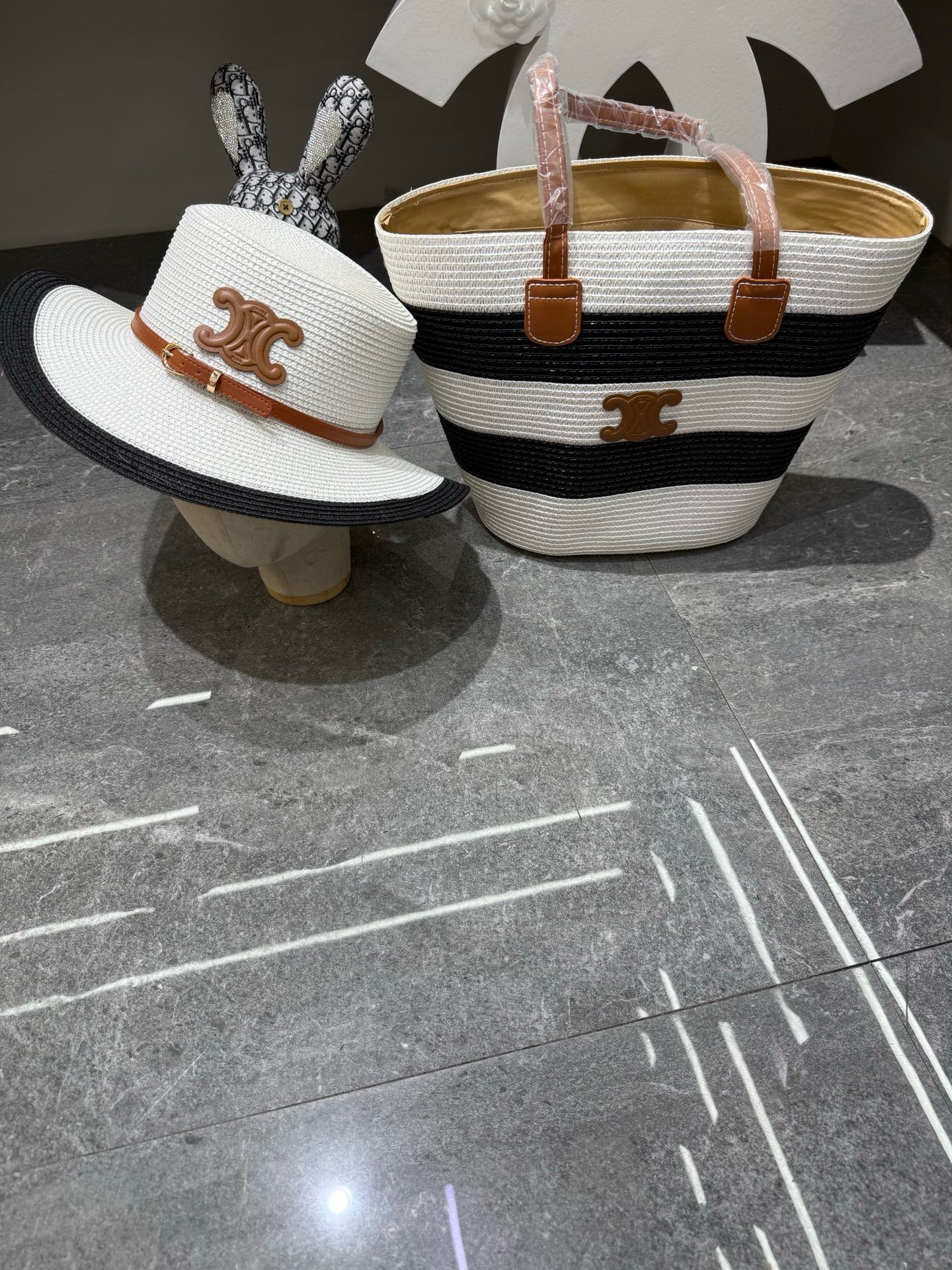 CL Tote Bag & Hat Set Plant Grass 209745