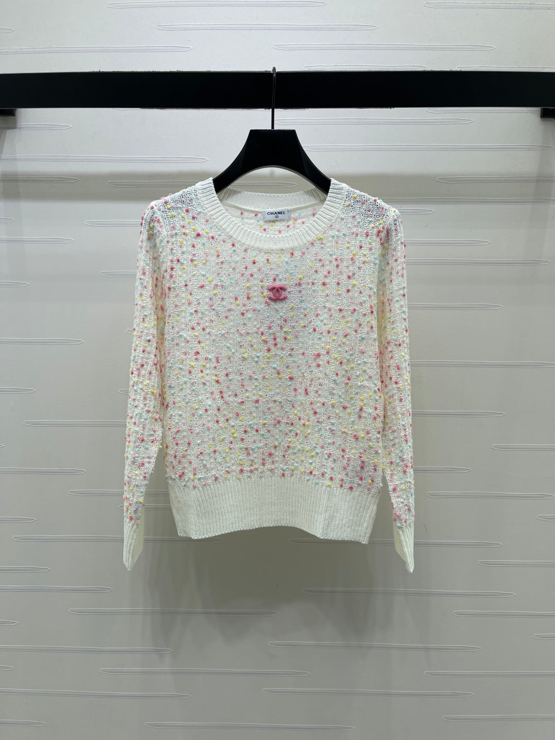 CC CC Tweed Knit Jumper Multicolor Wool 415921