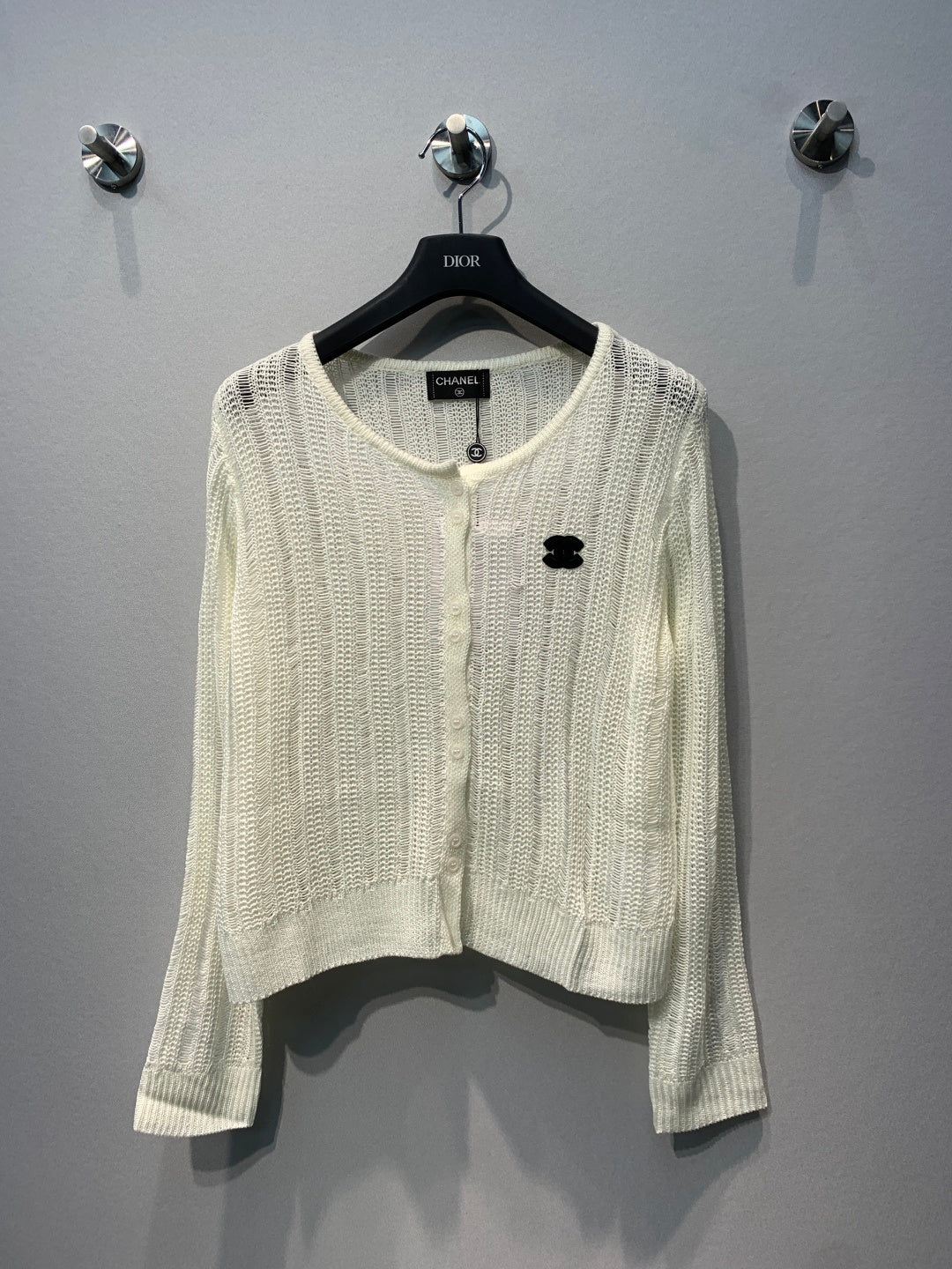 Chanel 26SS Cropped Cardigan Knit Wool 416572