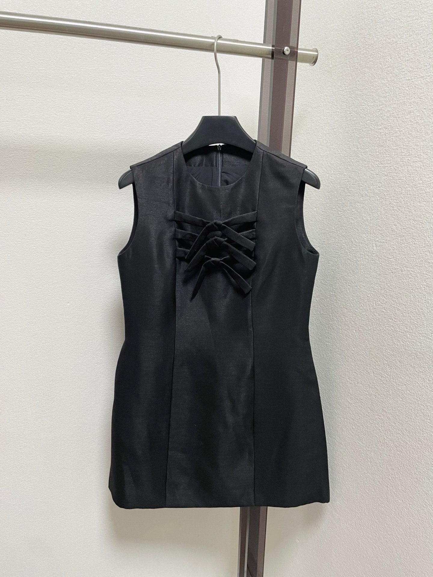 LV Bow Detail Mini Dress Polyester 413740