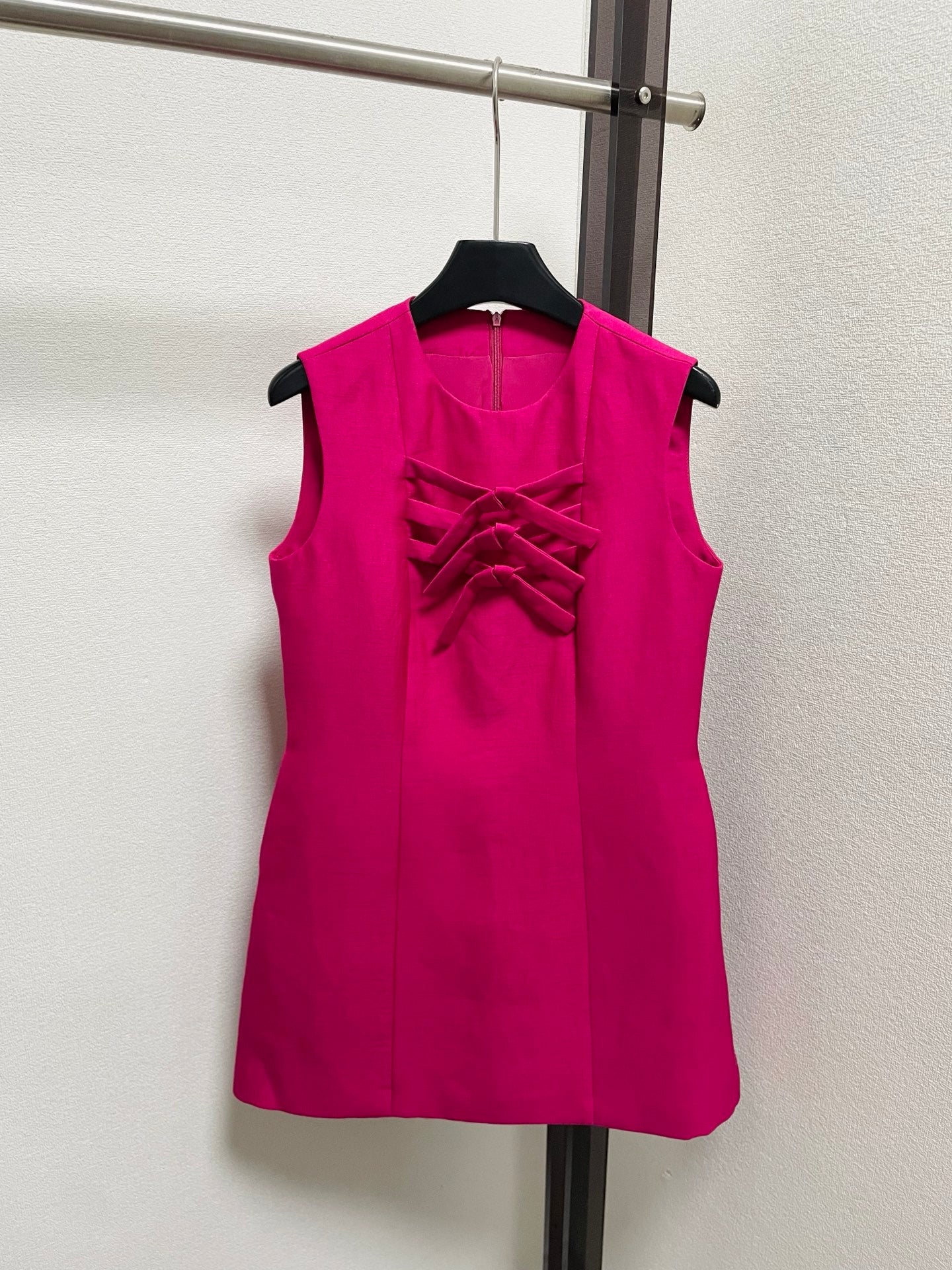 LV Bow Detail Mini Dress Polyester 413740