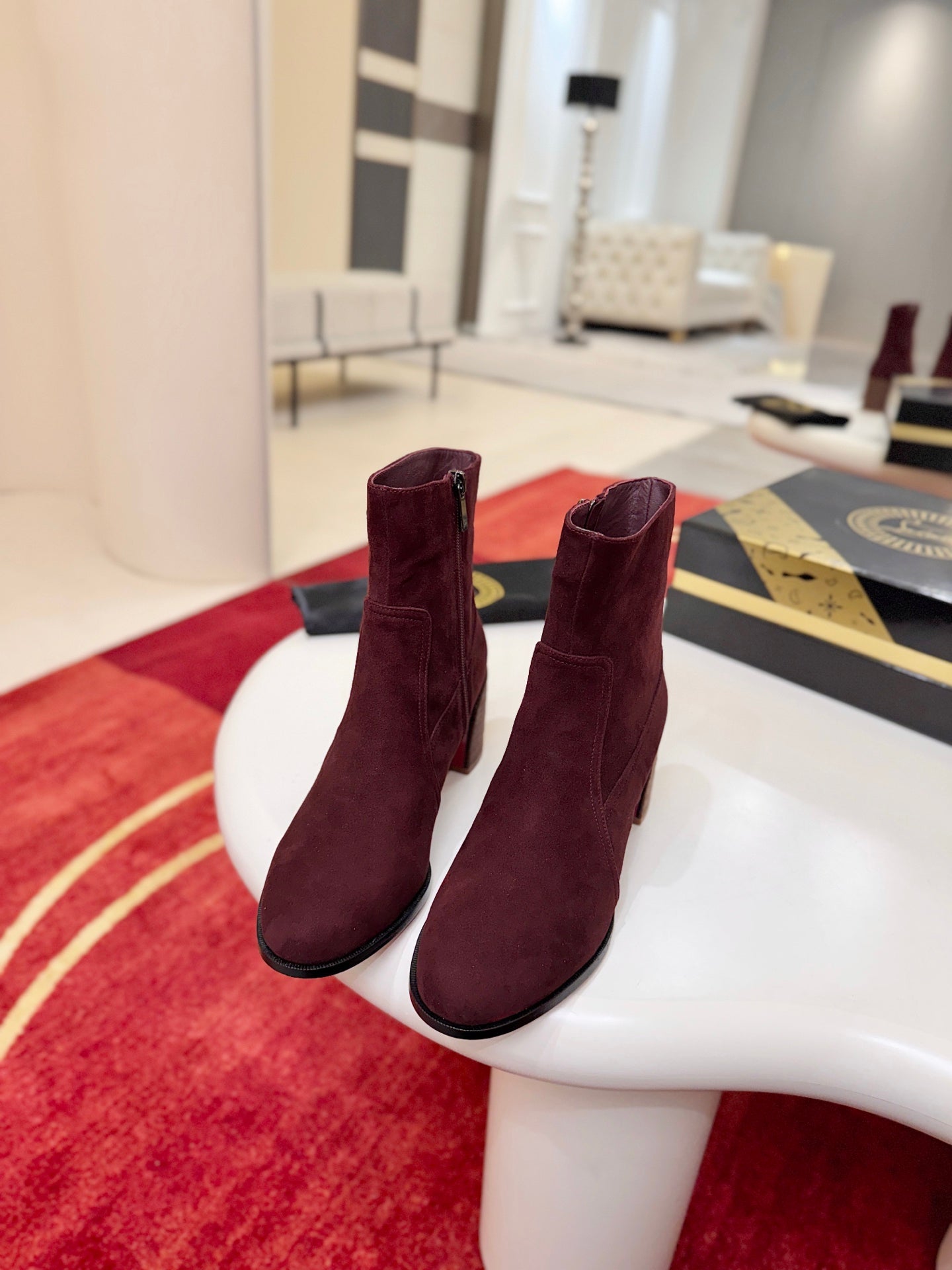 MM Ira Ankle Boots 5.5cm Heel Calfskin 153158