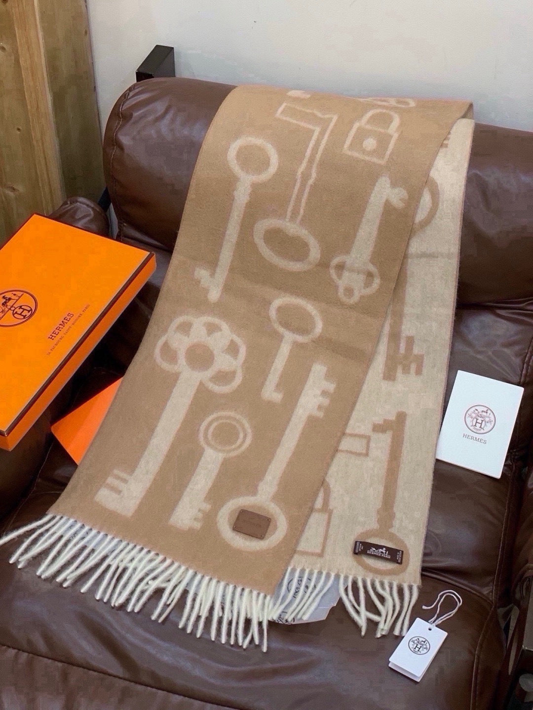 HM Long Scarf 32x180cm Cashmere 550659