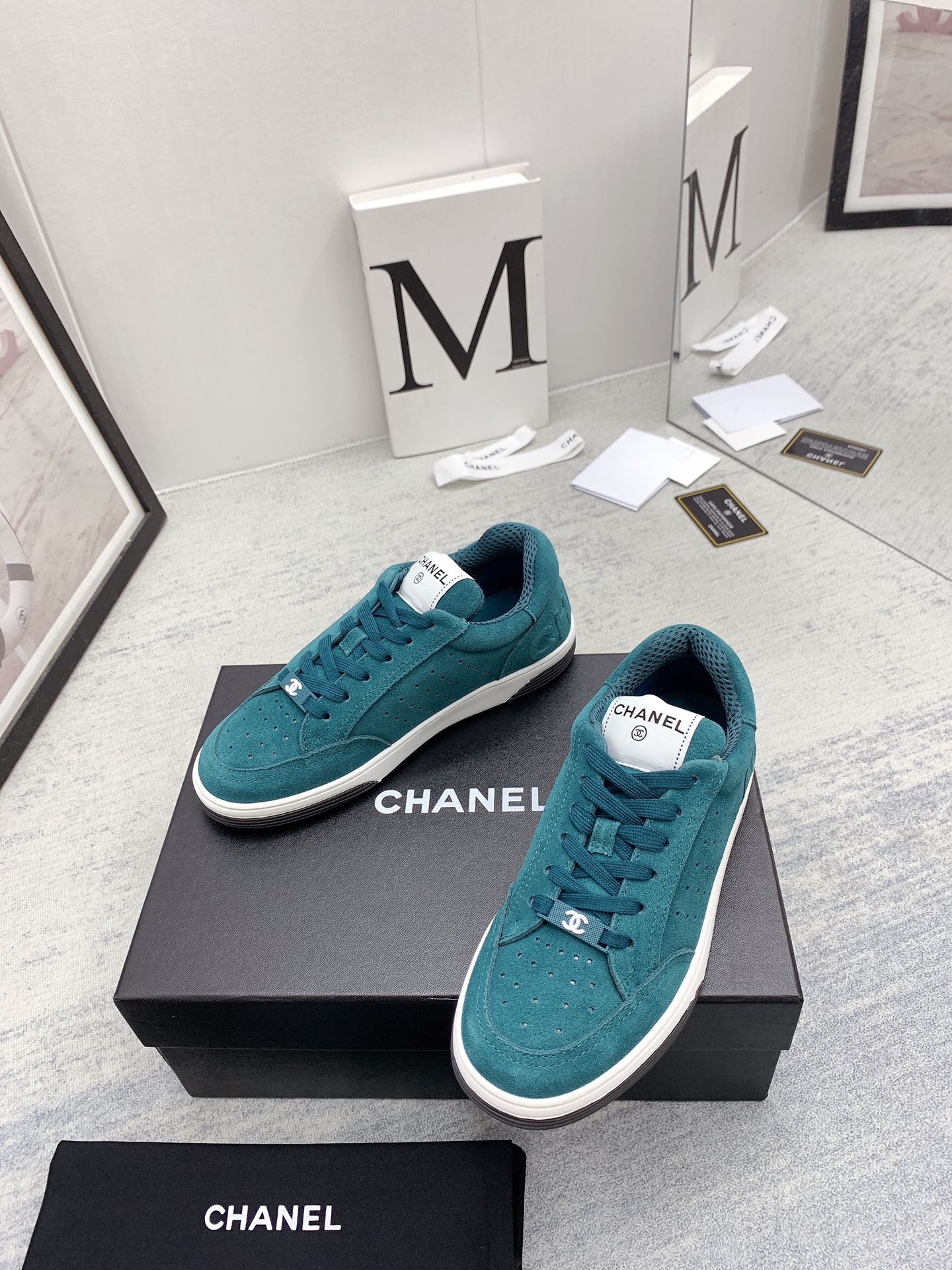 CC 26s Low Top Sneakers Suede Leather 160063