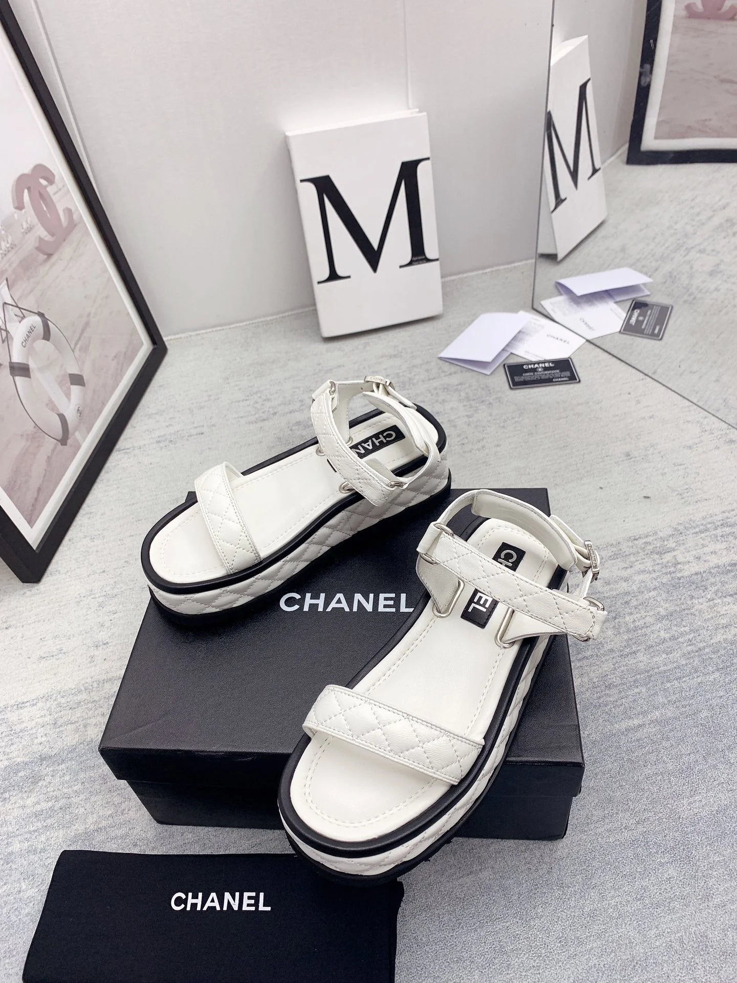 CC 26s Platform Sandals 5CM Quilted Lambskin 160082