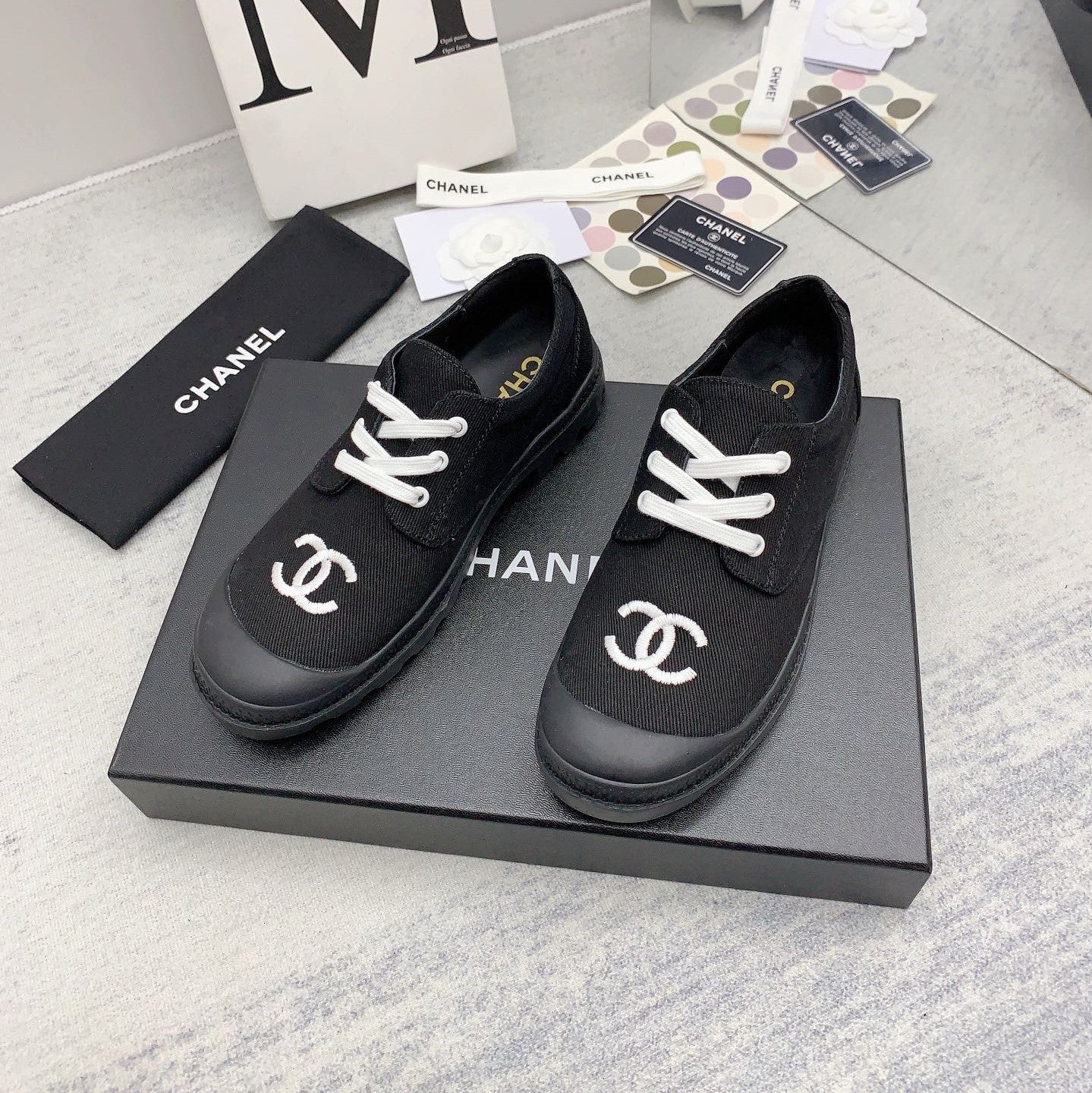 CC 26s Low Top Sneakers 2cm Canvas 163691