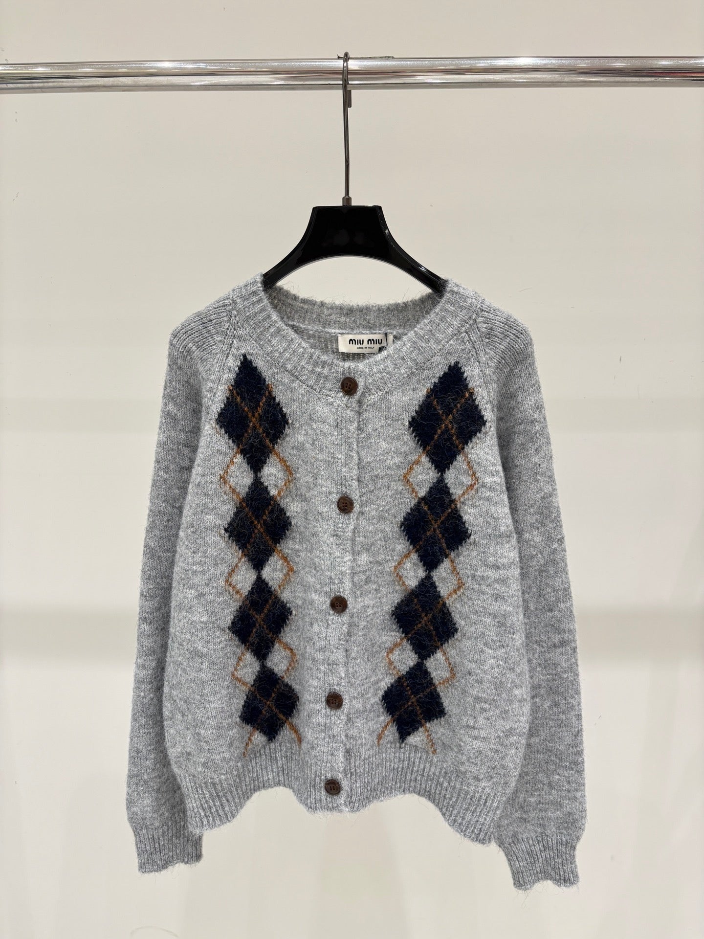 Miu 2026 Agarwood Cardigan Wool 431806