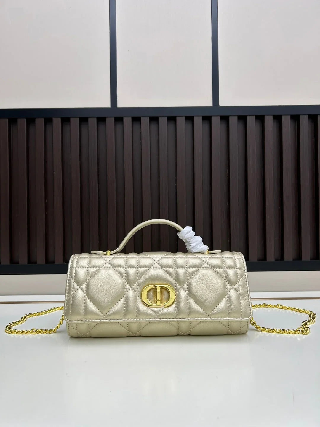CD 2026 Miss Caro Top Handle Pouch 24cm Lambskin