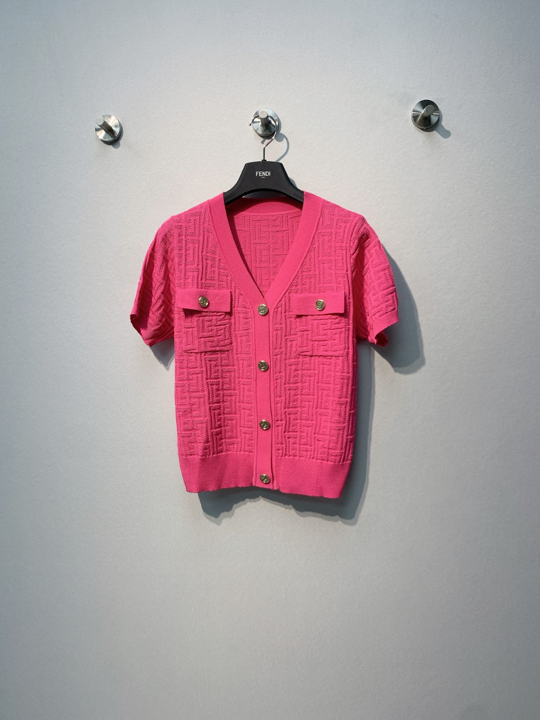 Balmain 26SS Cardigan Short-sleeved Shirt in Viscose