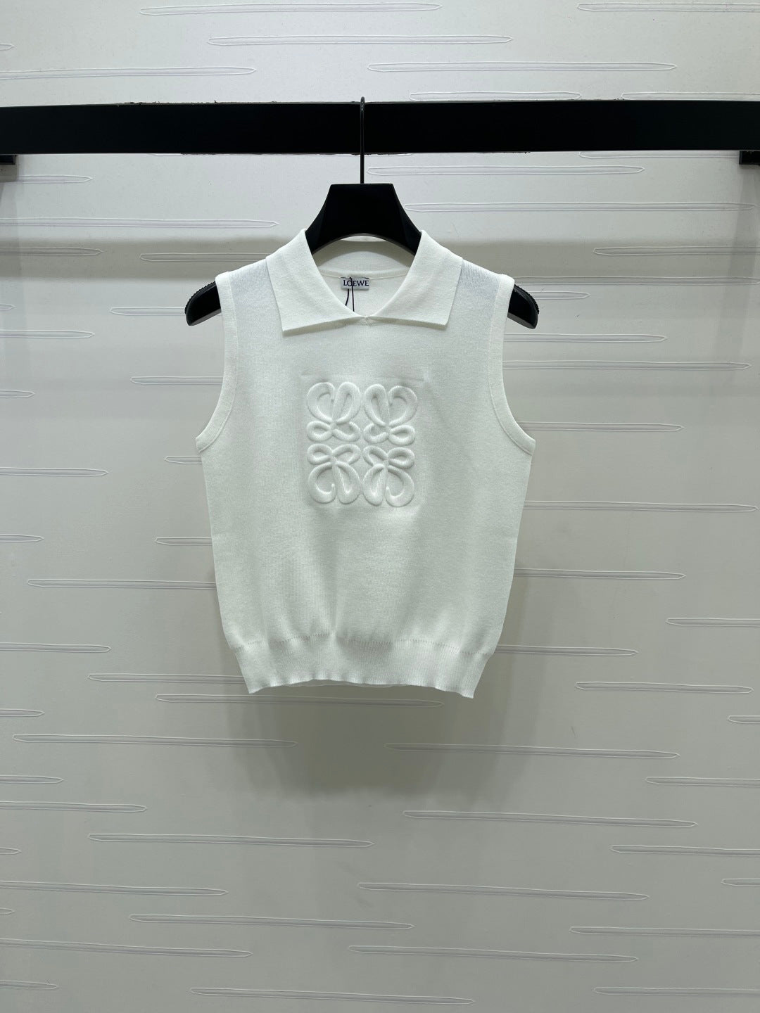 Loew 26 Collared Knit Vest in Wool 387022