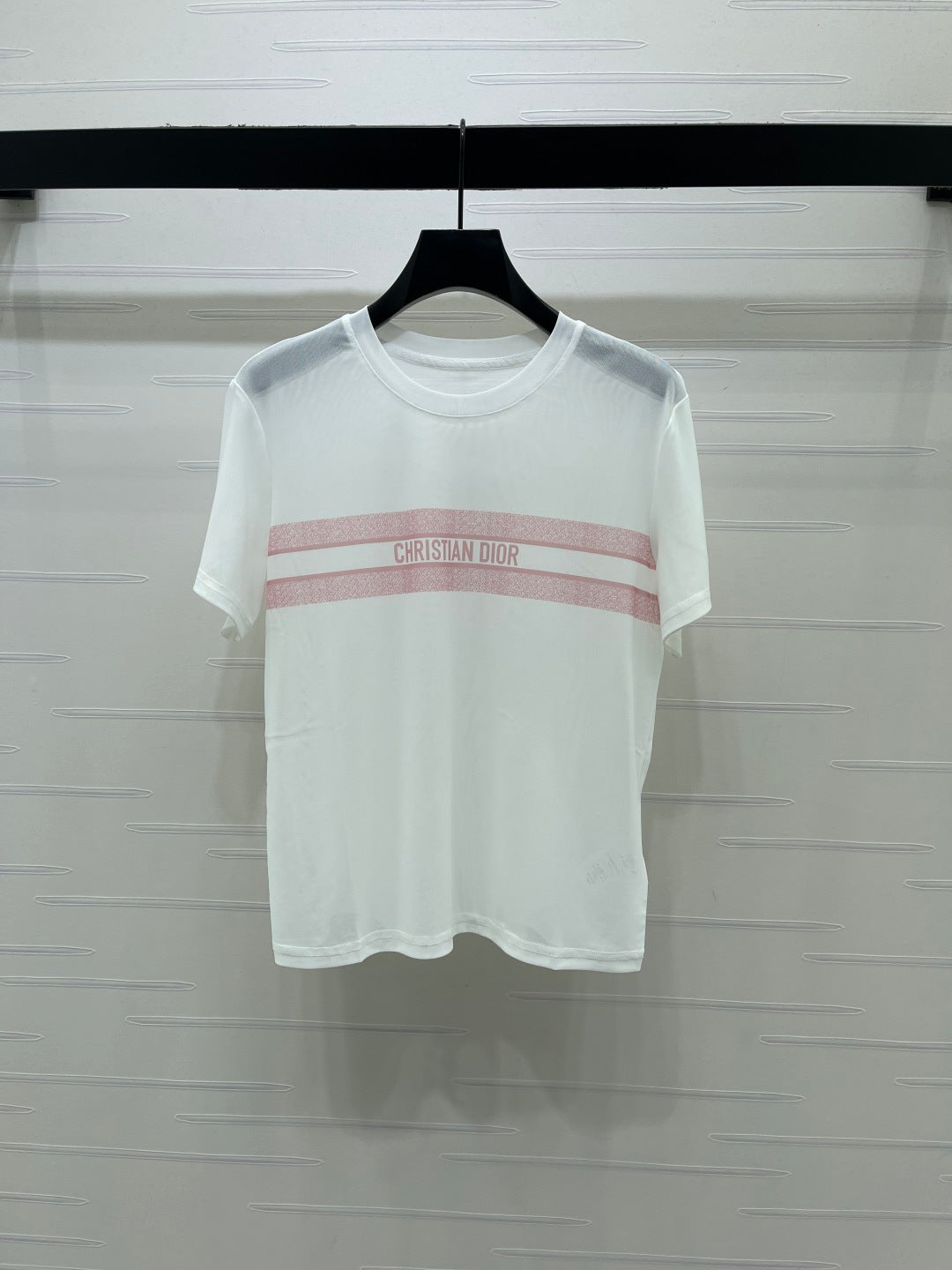 CD Mesh Logo T-Shirt White Polyester 401570