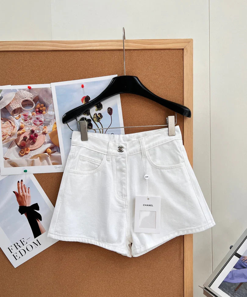 CC 2026 High-Waisted Denim Shorts Cotton 626411