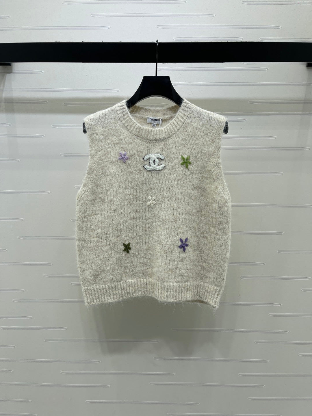 CC Double C Embroidered Sleeveless Vest Wool 406427
