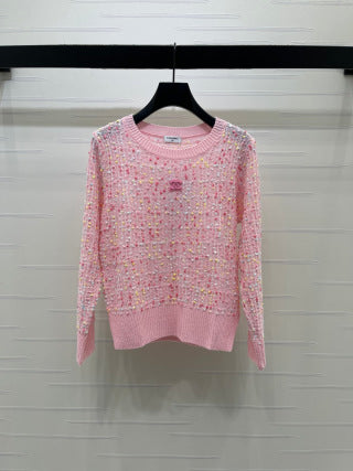 CC CC Tweed Knit Jumper Multicolor Wool 415921