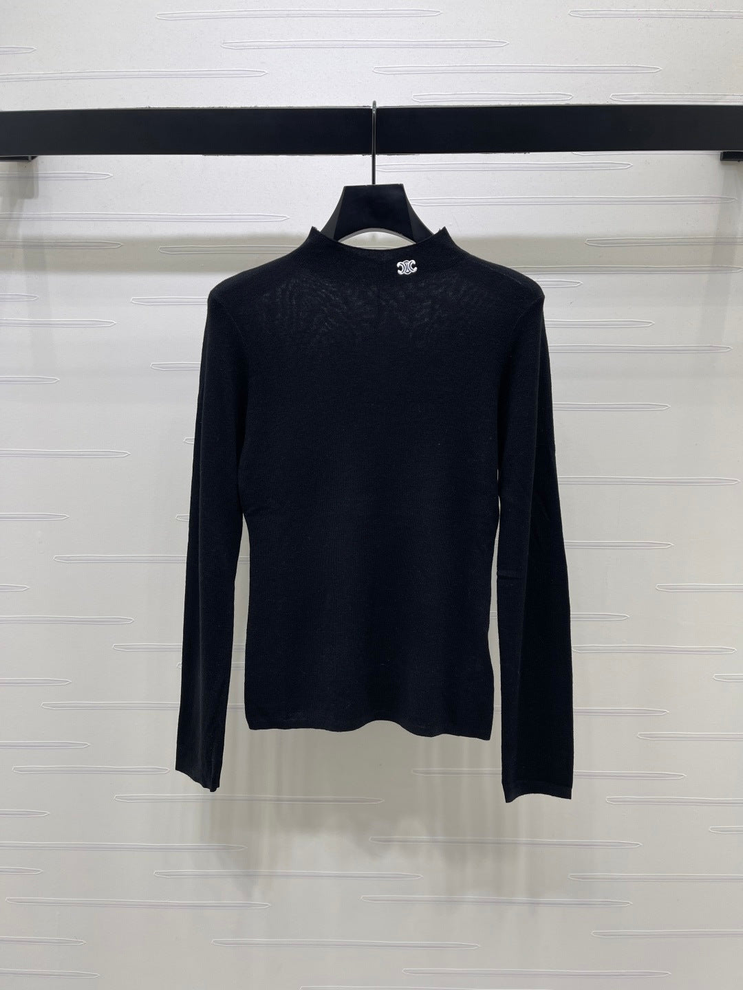 CE 26S Mock-Neck Sweater Triomphe Logo Wool 430335