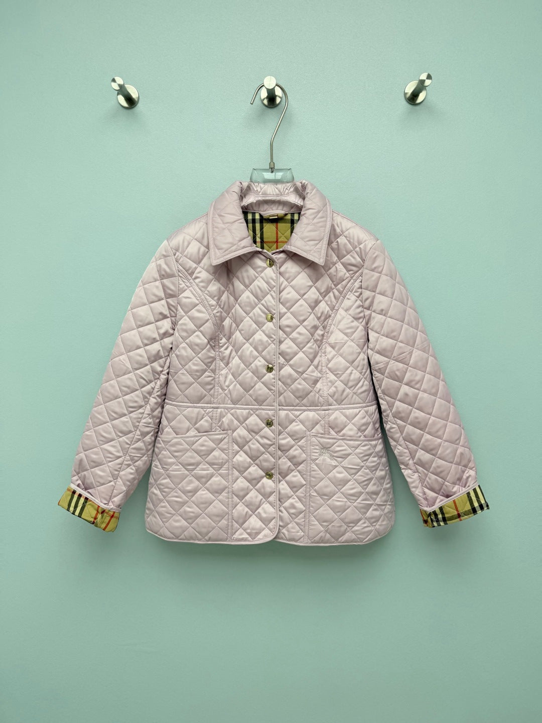 BBR 26s Vintage Check Trim Quilted Jacket 444868