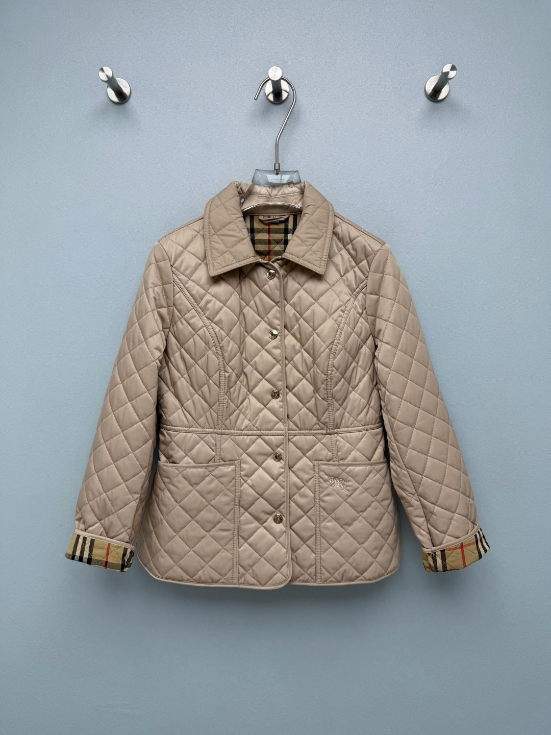 BBR 26s Vintage Check Trim Quilted Jacket 444868