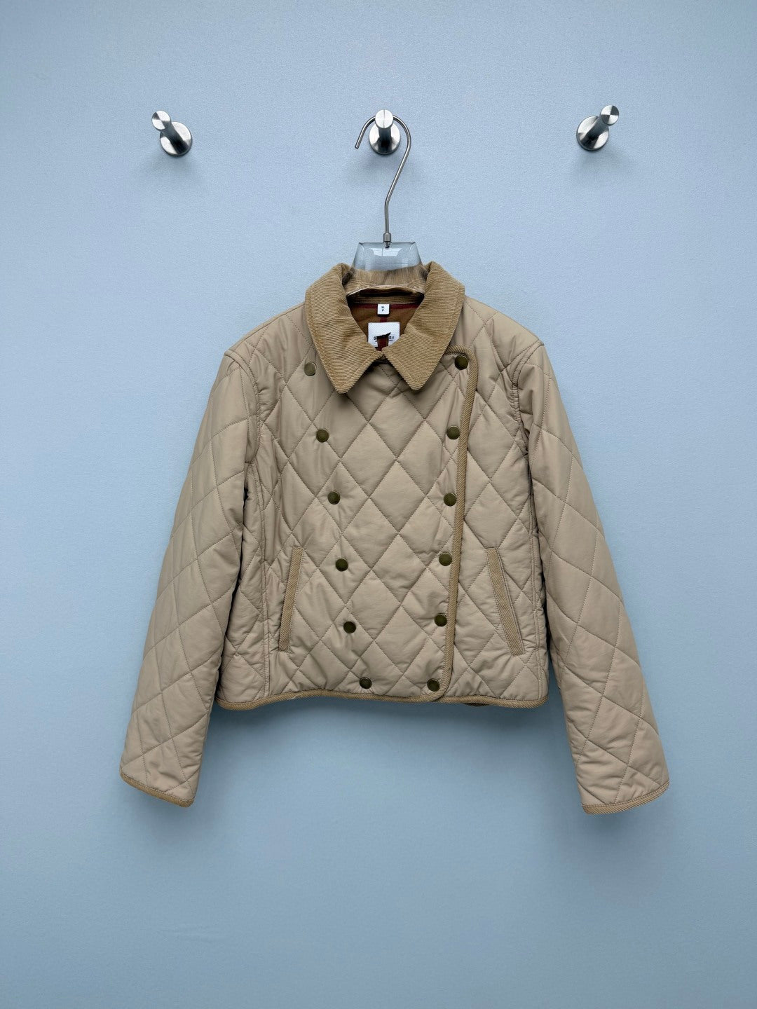 BBR 26s Double Breasted Quilted Cropped Jacket 444869
