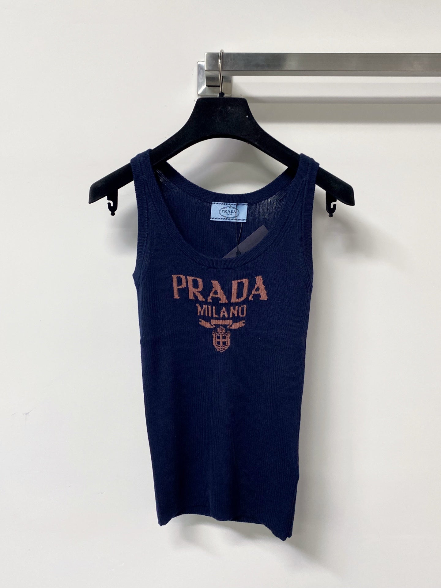 Prada Seven-Color Vest with Logo in Wool