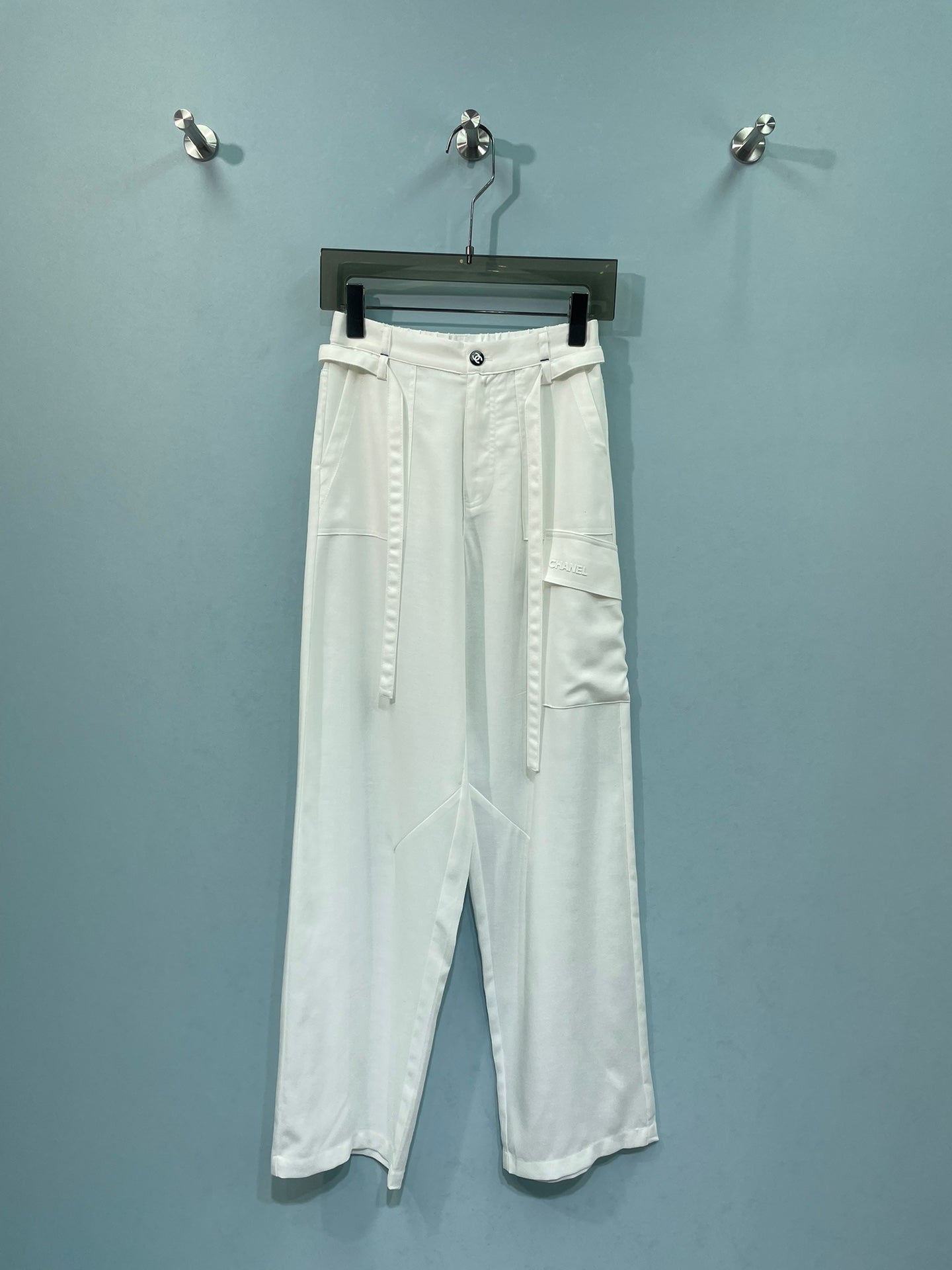 Chanel Wide-leg Trousers in Polyester