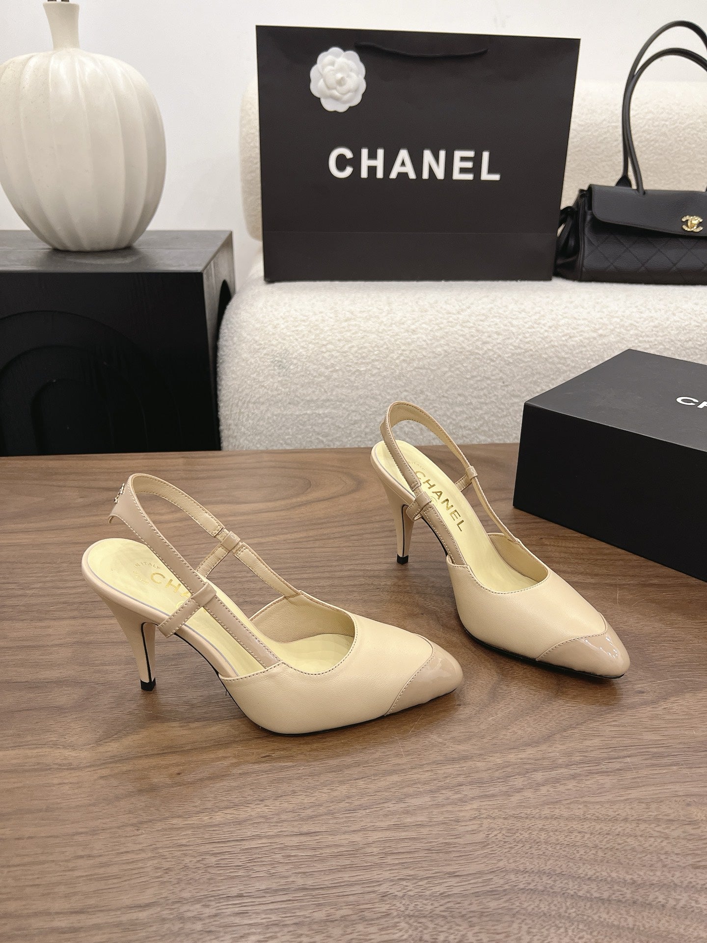 CC 2026 Slingback 90mm Suede Sheepskin 191448