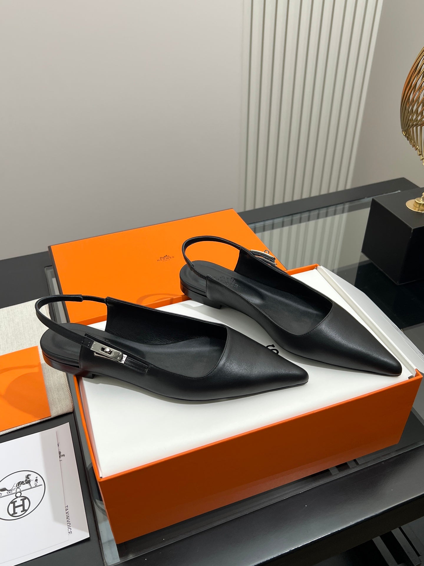 HM 26s Nicoletta Slingback Flats Leather 149098