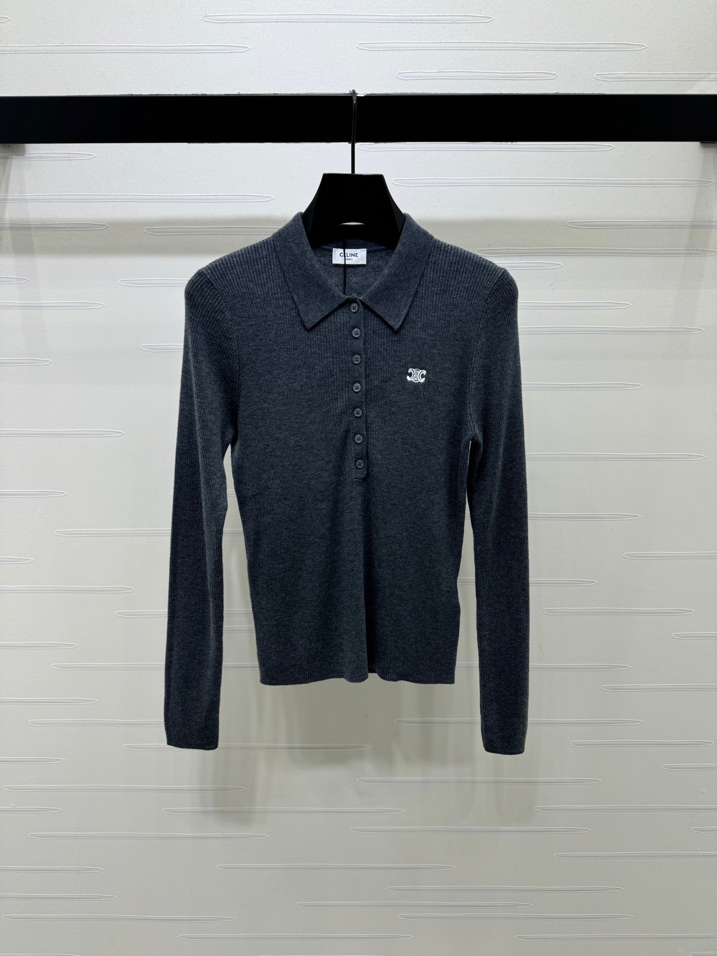 CE 26S Knit Polo Top Embroidered Emblem Tencel 430298