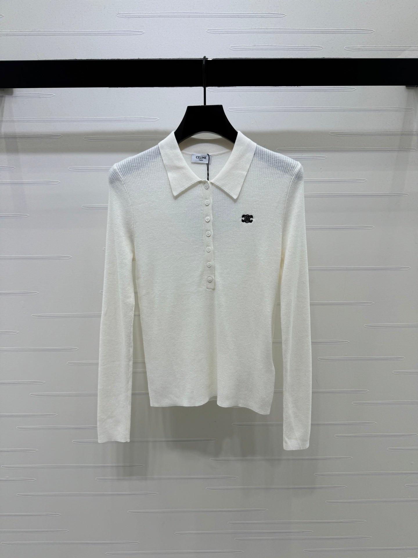 CE 26S Knit Polo Top Embroidered Emblem Tencel 430298