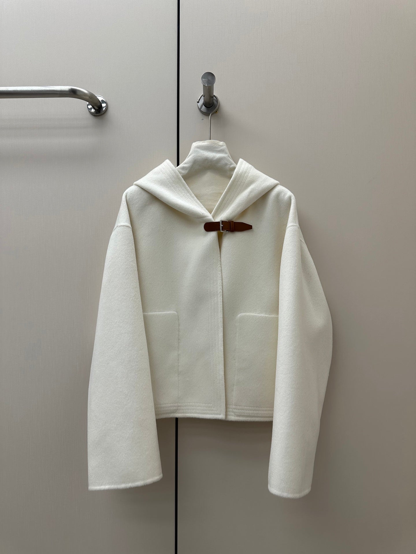 HM 26K Hooded Jacket Double-Sided Wool Cashmere 435163