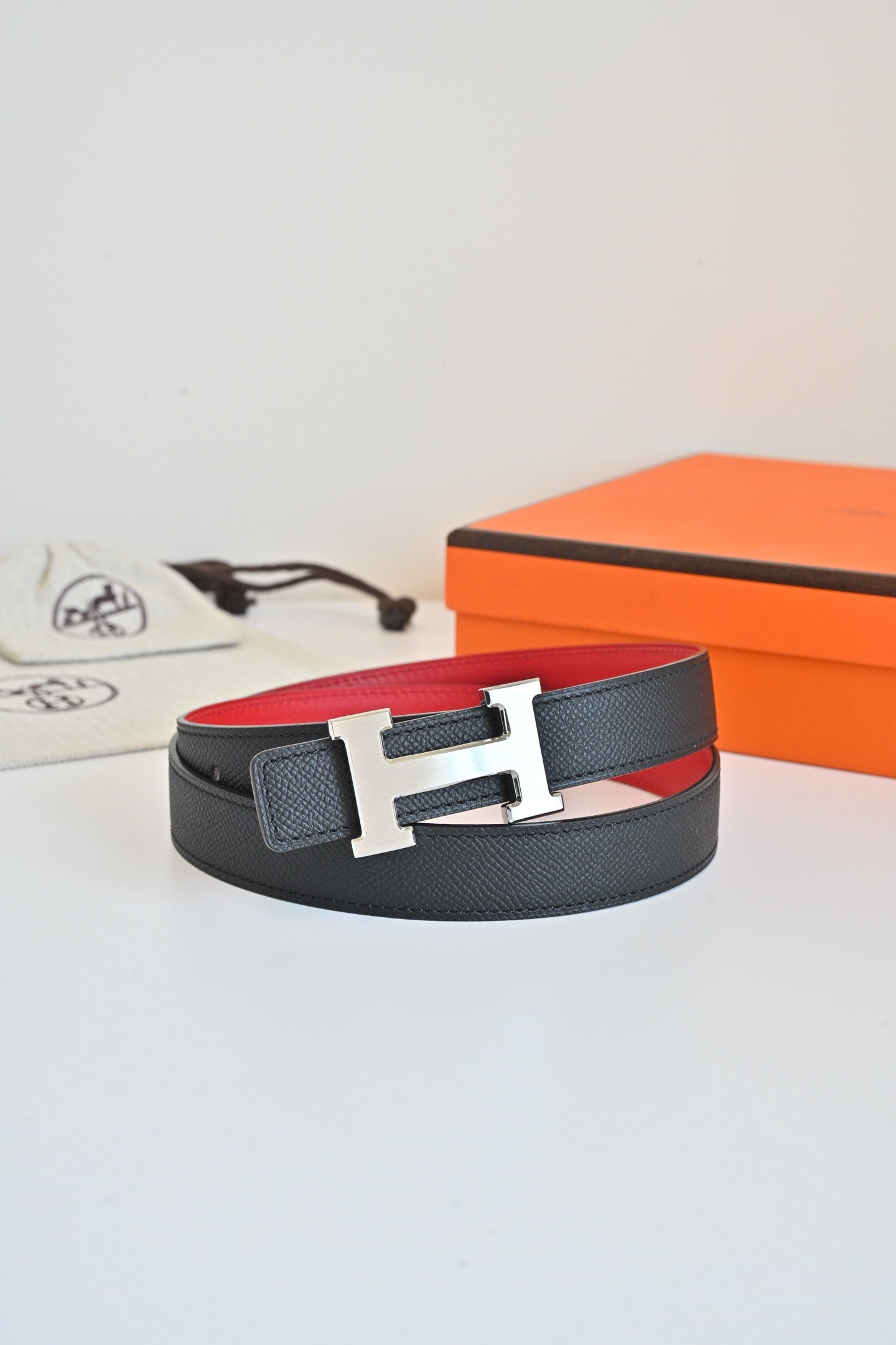 HM 26W Belt 24mm Double-Sided Calfskin 218255