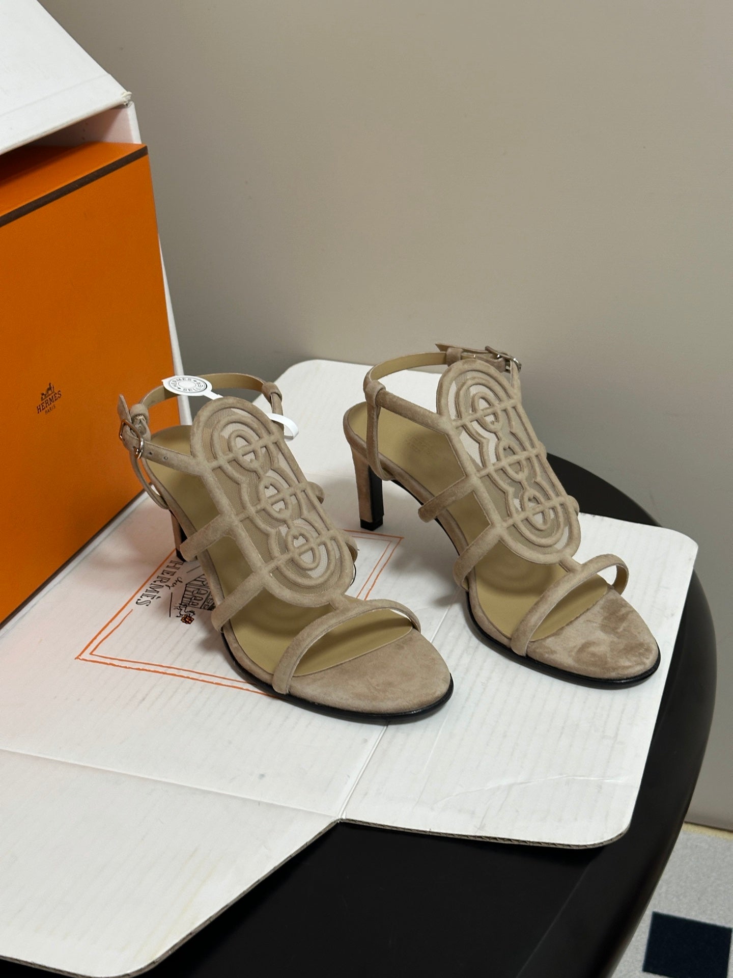 HM 26s Nymphe 70 Sandals 7cm Suede 185822