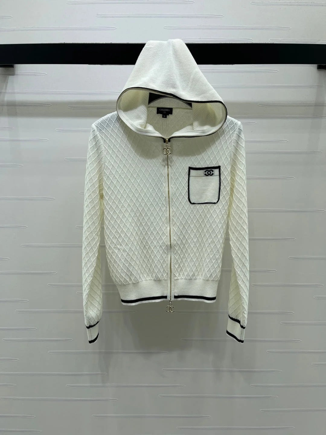 Chanel 2026 Hooded Knit Cardigan Wool 790127