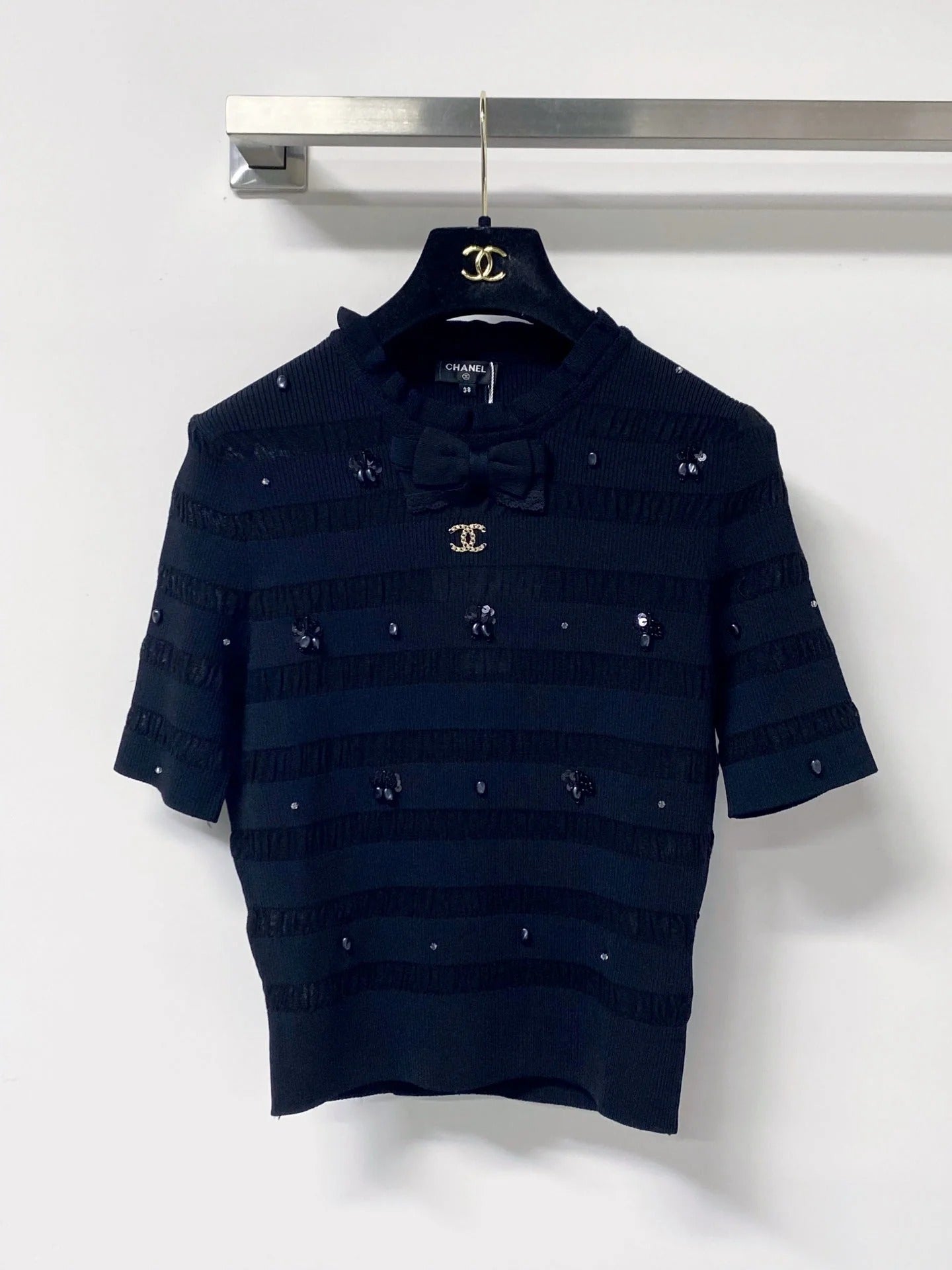 CC 2026 Bow Short-Sleeve Shirt Wool 690562