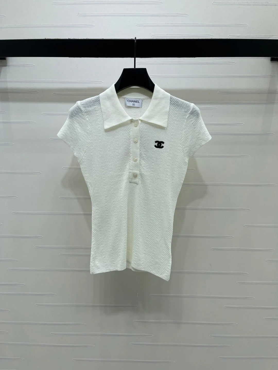 CC 2026 Collared Knit Short-Sleeve Shirt Tencel 677741