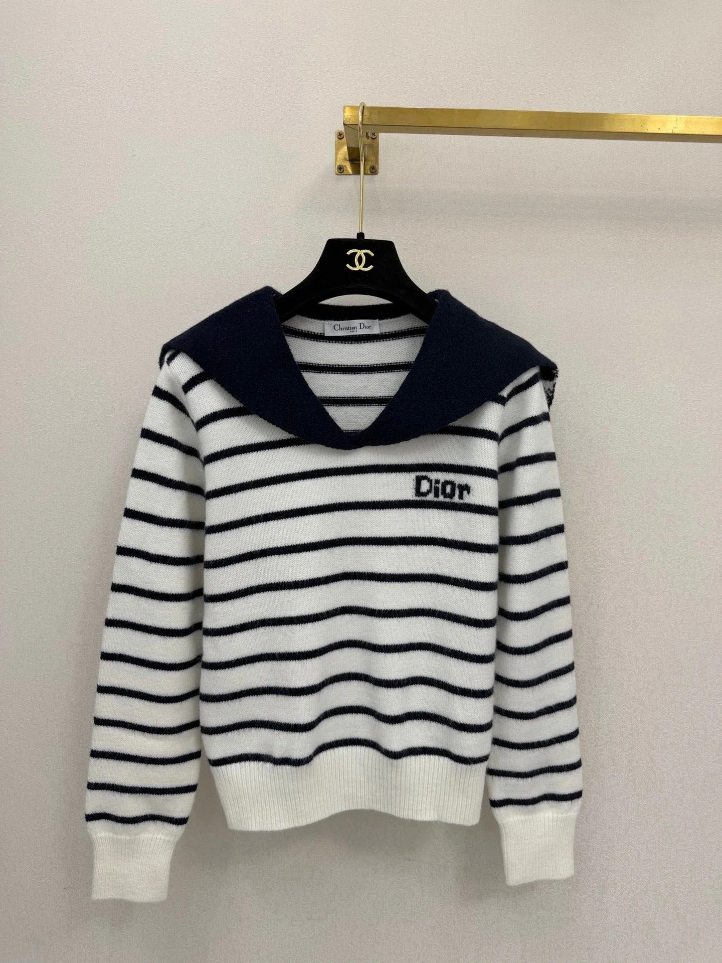 CD 2026 Striped Sailor-style Sweater Wool 787717