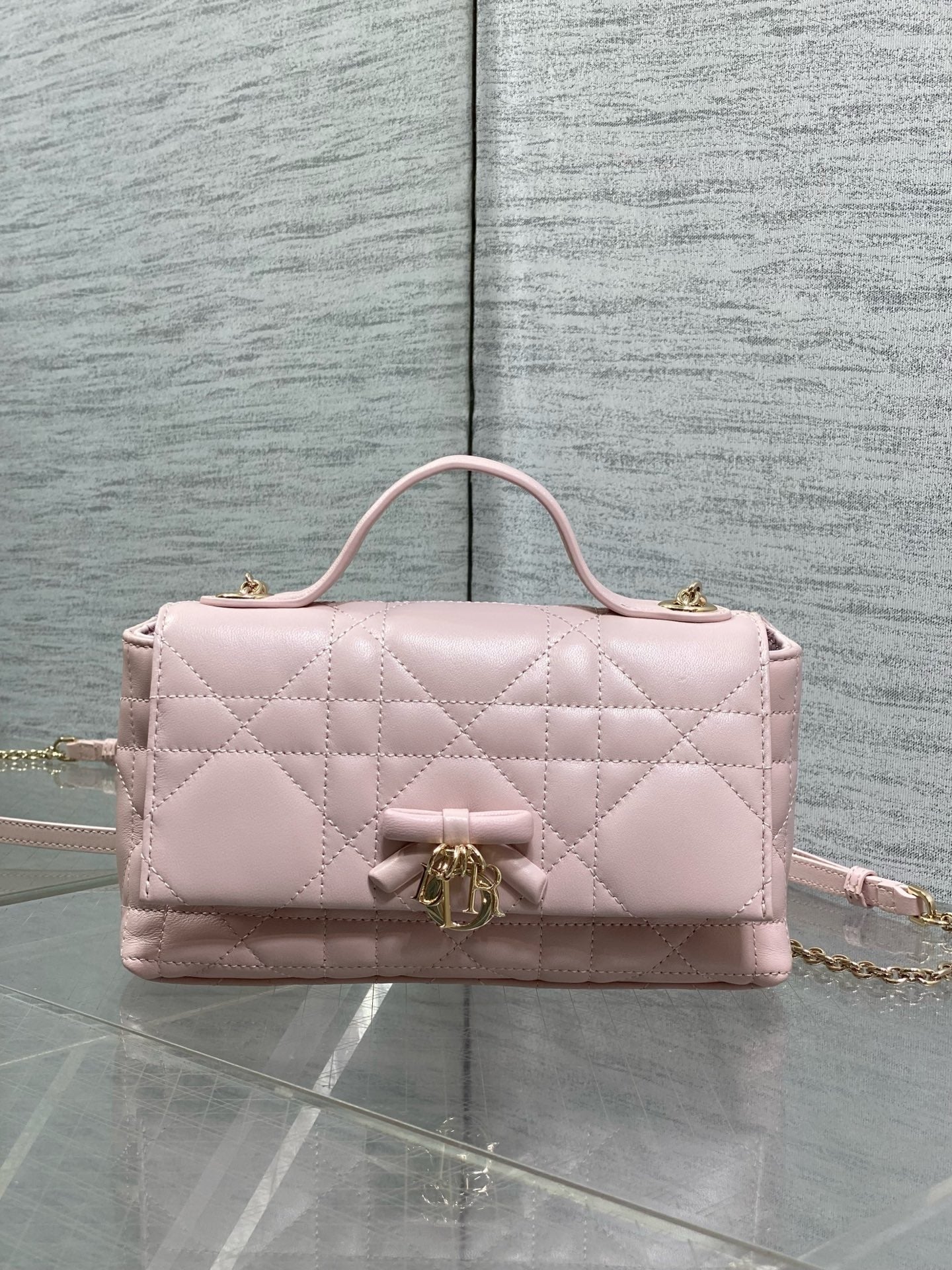 CD 2026 My Tender Dior Top Handle Bag 21cm Lambskin