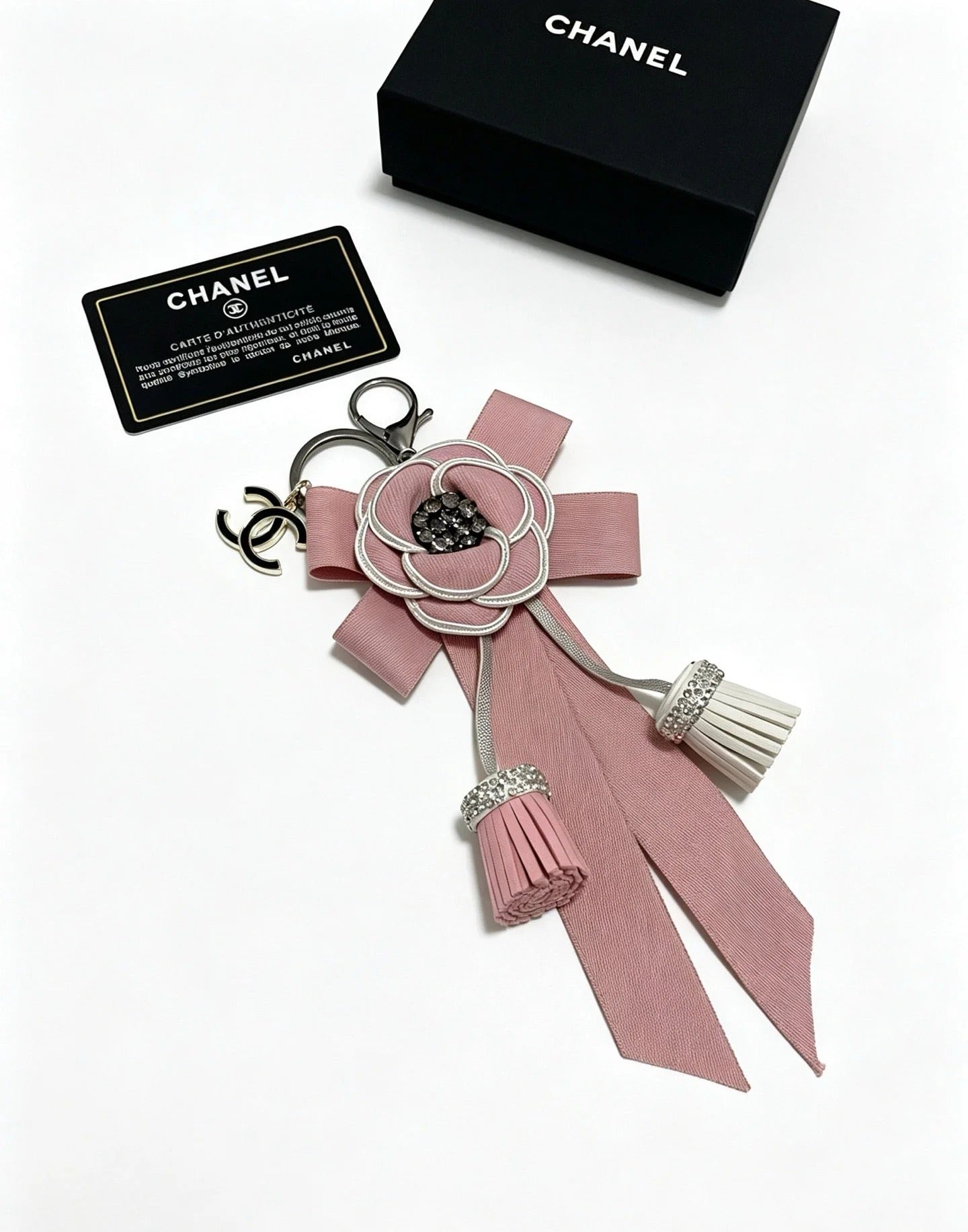 CC Camellia Ribbon Charm
