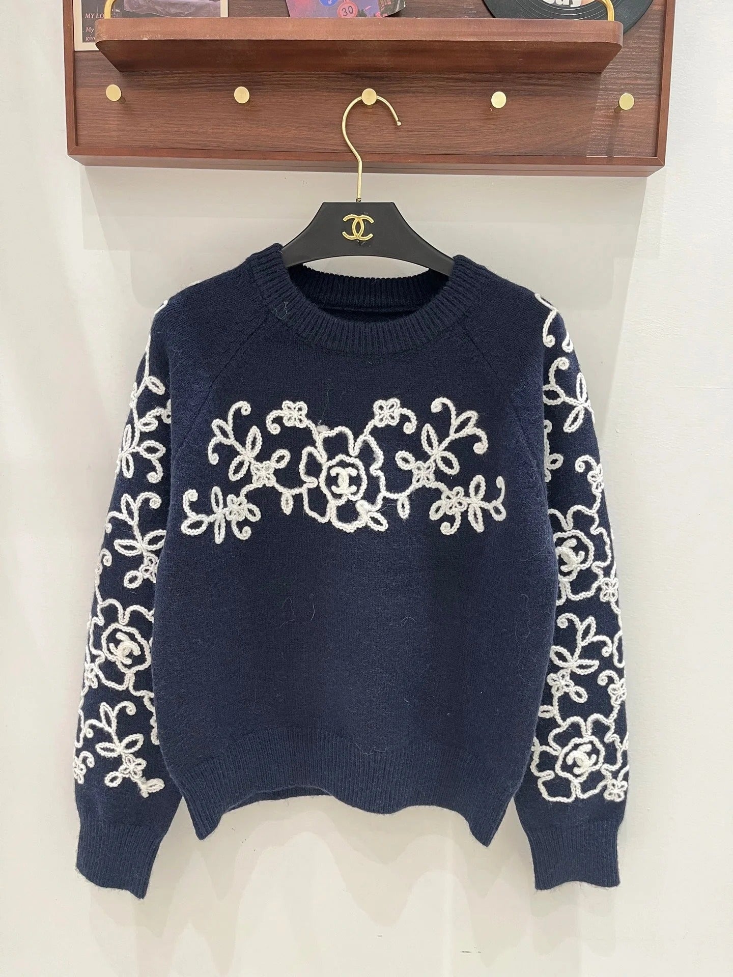 Chanel 2026 Floral Embroidery Sweater Wool 244912