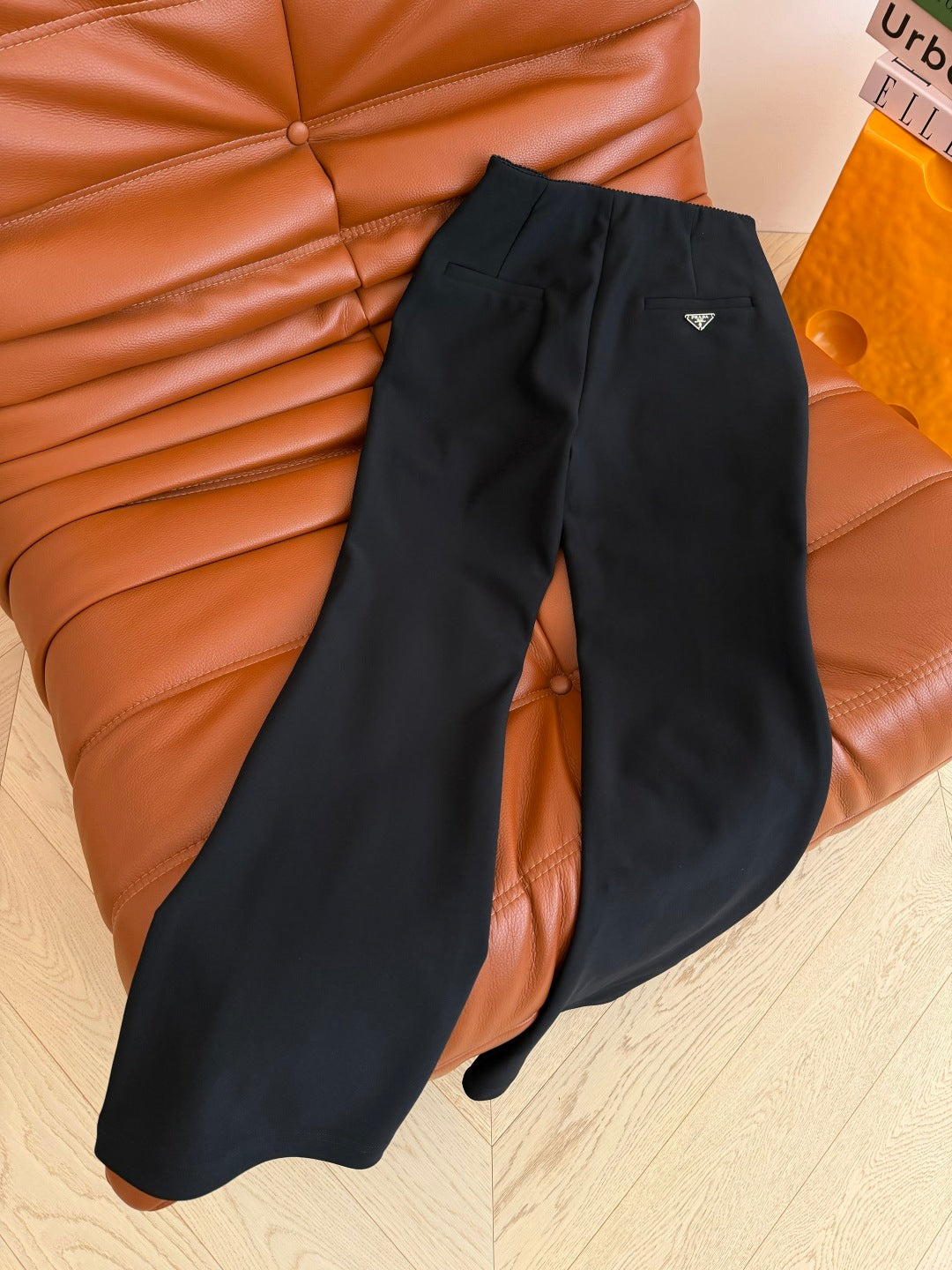 Prad 26s Flared Pants With A Triangular Logo 420883