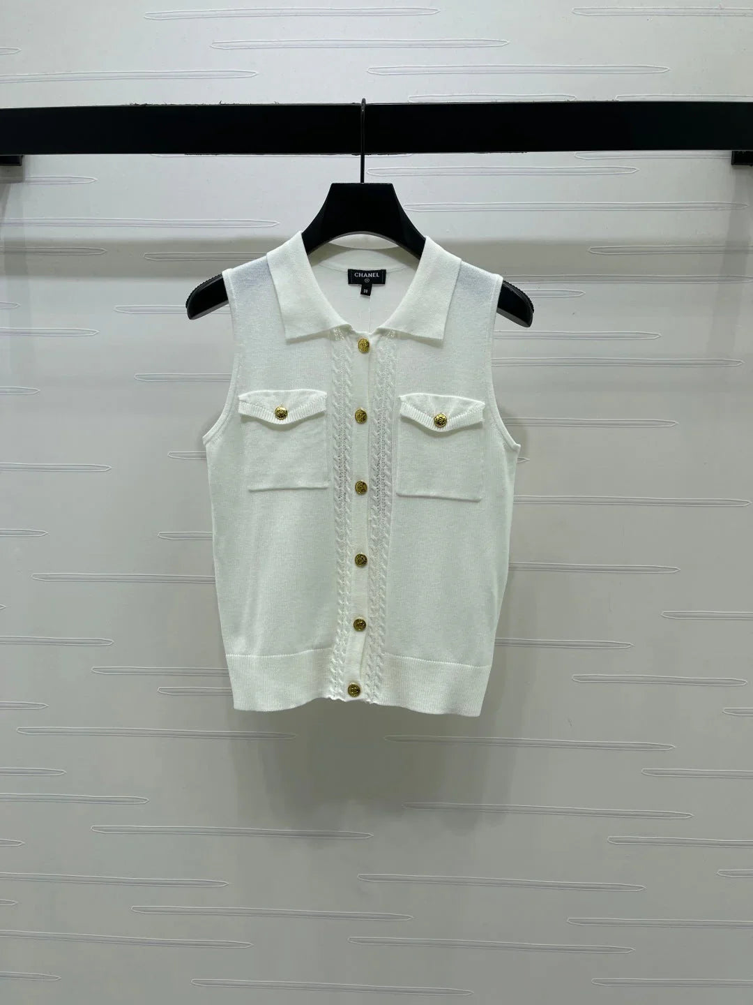 CC 2026 Collared Knit Vest Wool 390686