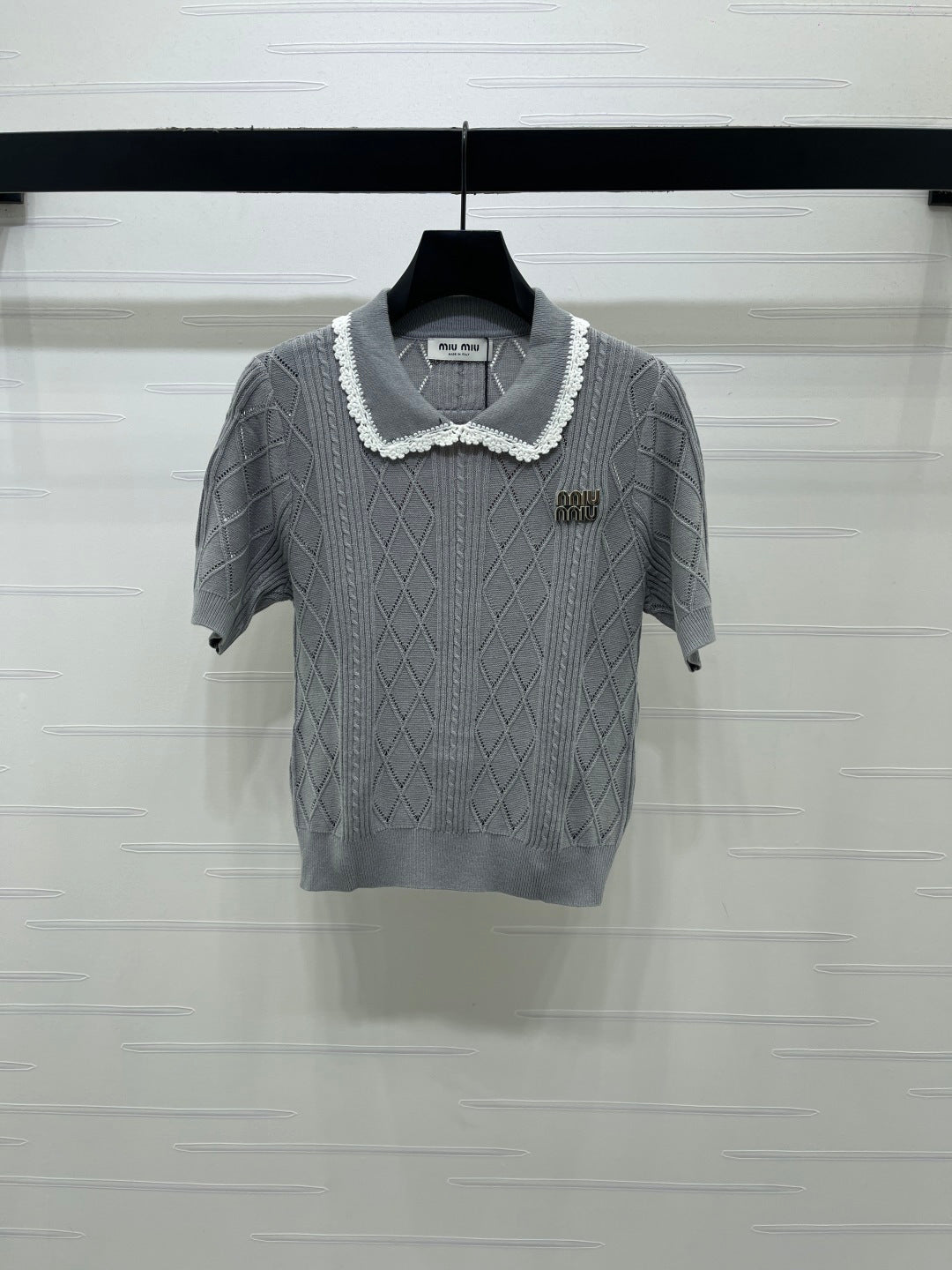 Miu 26s Short-Sleeved Shirt Cotton 397461