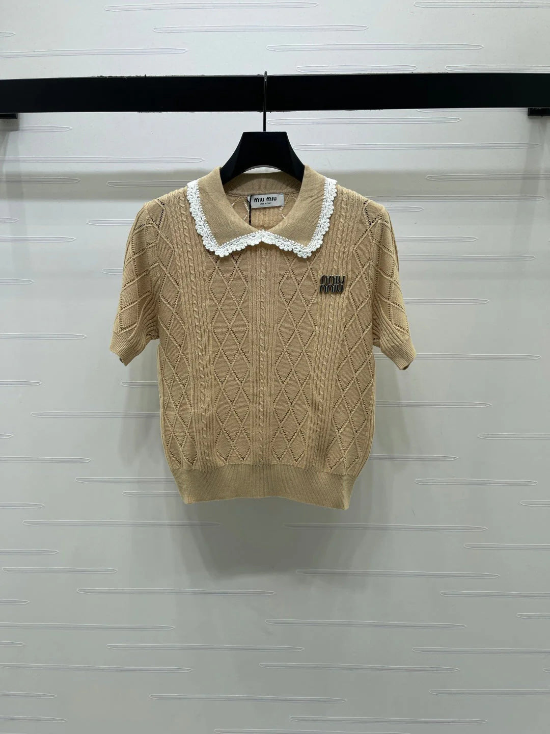 Miu 26s Short-Sleeved Shirt Cotton 397461