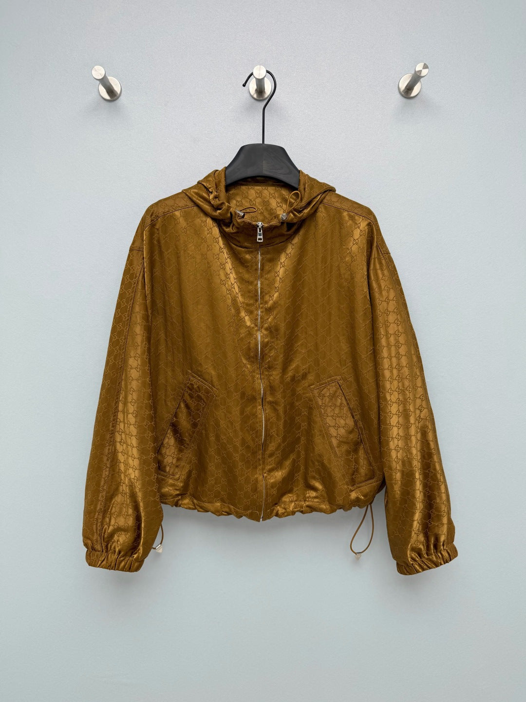 GG 26s Jacquard Short Windbreaker Jacket Polyester 425208