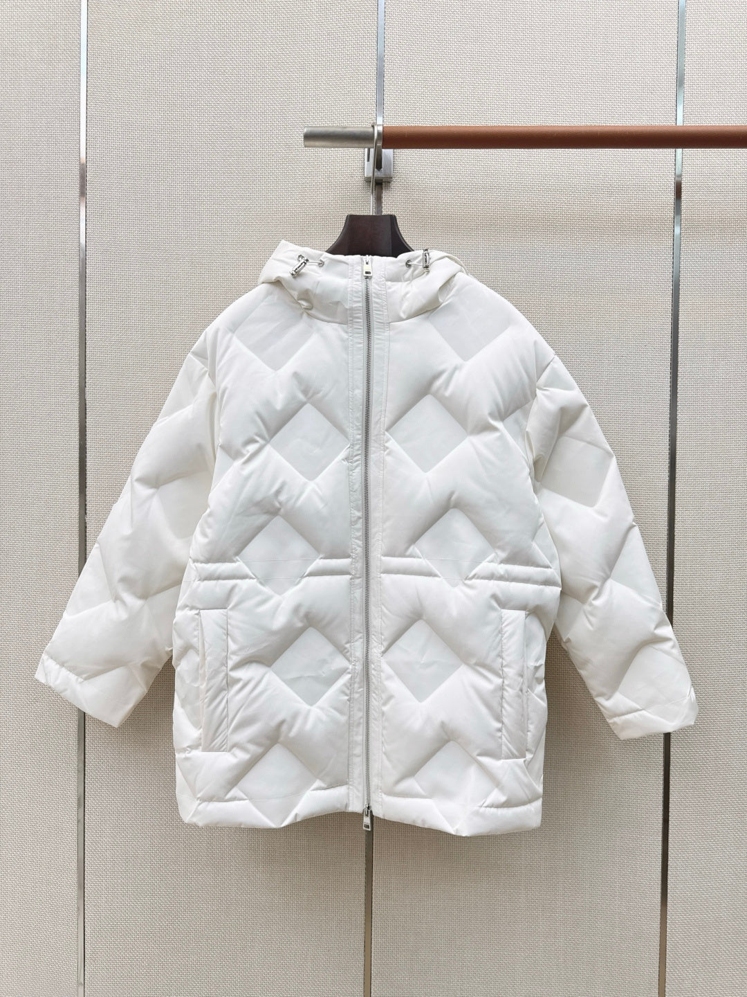 FF 26s Quilted Hooded Puffer Jacket Polyester 429131