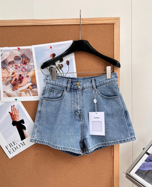 CC 2026 High-Waisted Denim Shorts Cotton 626411