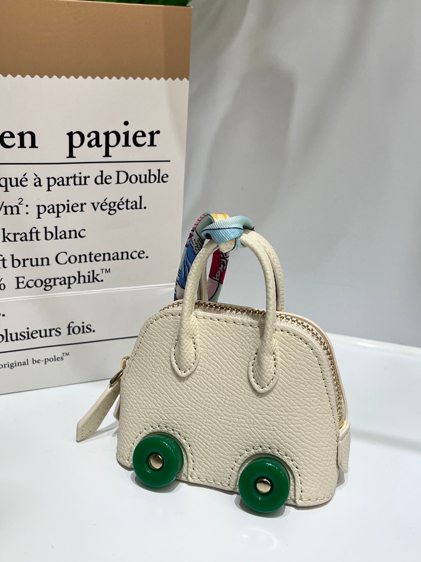 HM Bolide On Wheels Charm in Leather